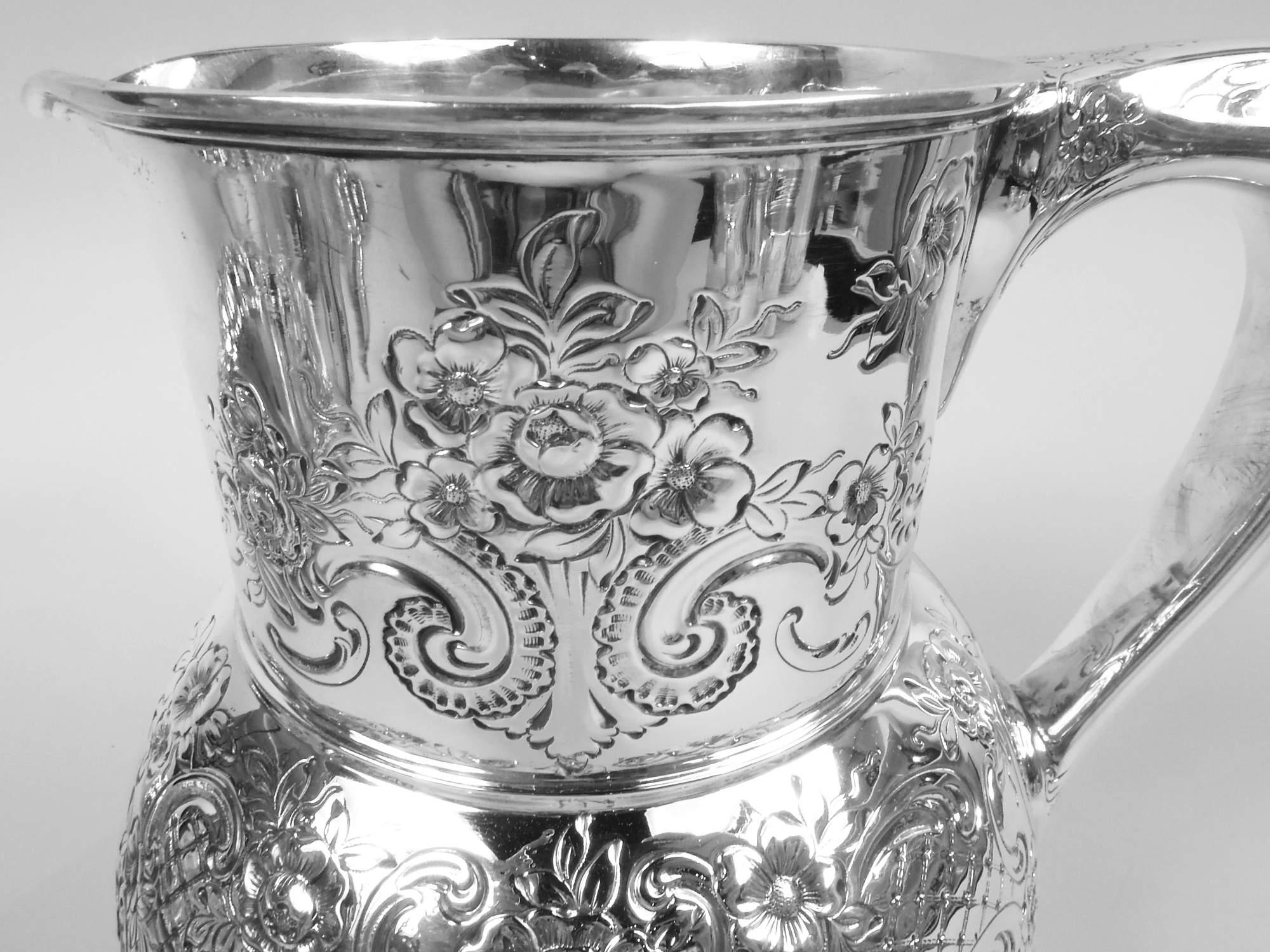 Tiffany Victorian Classical Sterling Silver Water Pitcher 4