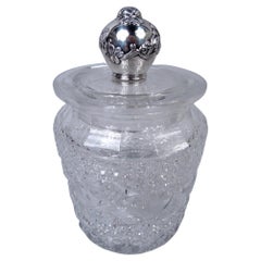 Tiffany Victorian Sterling Silver & Brilliant-Cut Glass Candy Jar