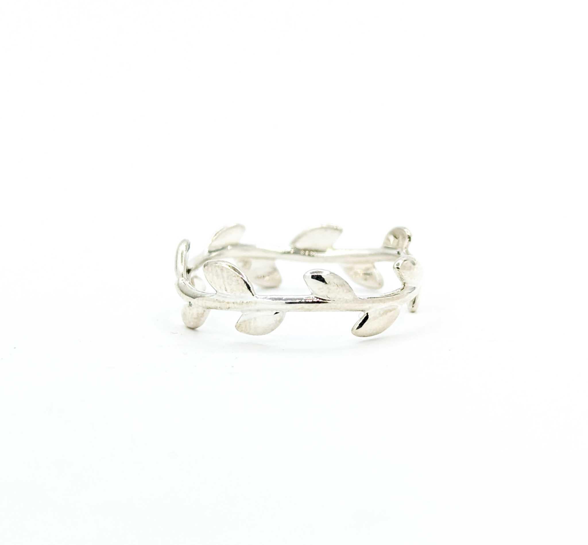 Tiffany Vine Sterling Silver Designer Fashion Ring For Sale 2