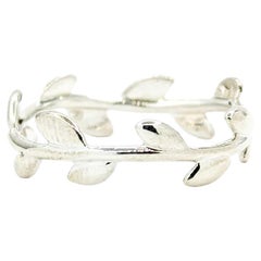 Tiffany Vine Sterling Silver Designer Fashion Ring