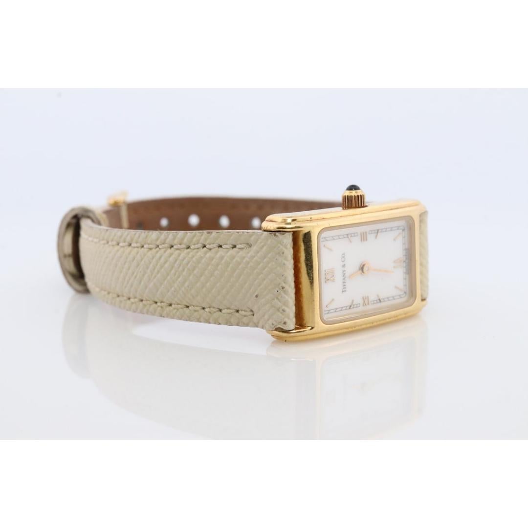 Tiffany Uhr. 18 Karat Gelbgold Tiffany & Co Tank-Uhr. Damen L 0430 750 Gold 5