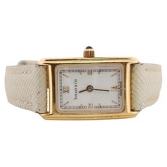 Tiffany Uhr. 18 Karat Gelbgold Tiffany & Co Tank-Uhr. Damen L 0430 750 Gold