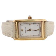 Tiffany Uhr. 18 Karat Gelbgold Tiffany & Co Tank-Uhr. Damen L 0430 750 Gold
