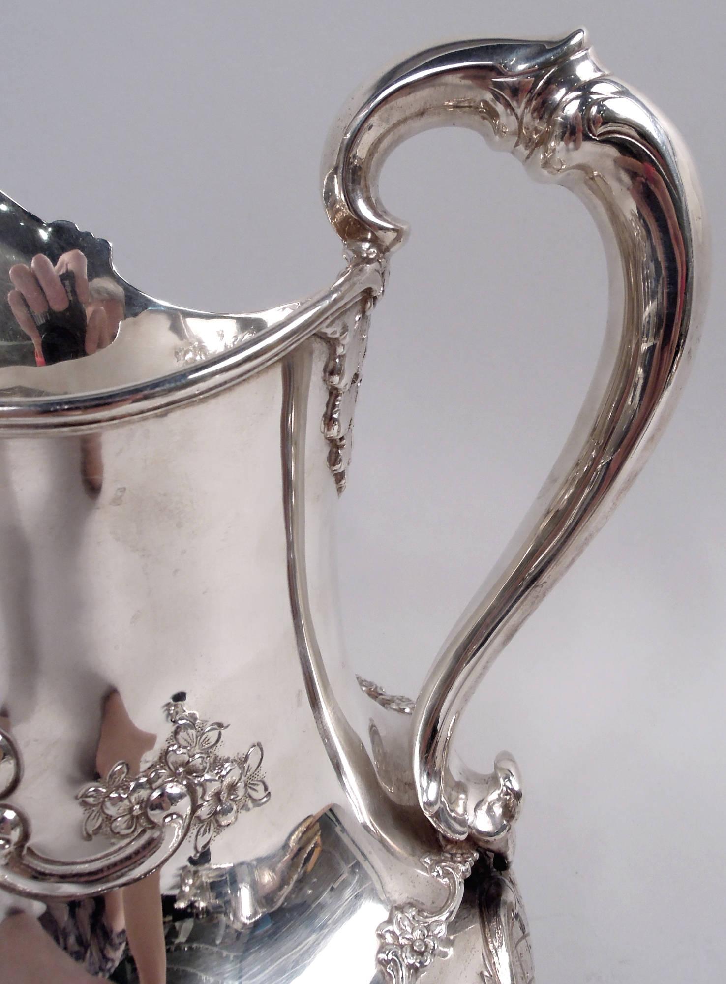 Sterling Silver Tiffany Water Pitcher Presented for 1905 New York Yacht Club Cruise For Sale