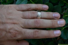 Tiffany Wide Diamond Wedding Band Cigar Men's Ladies