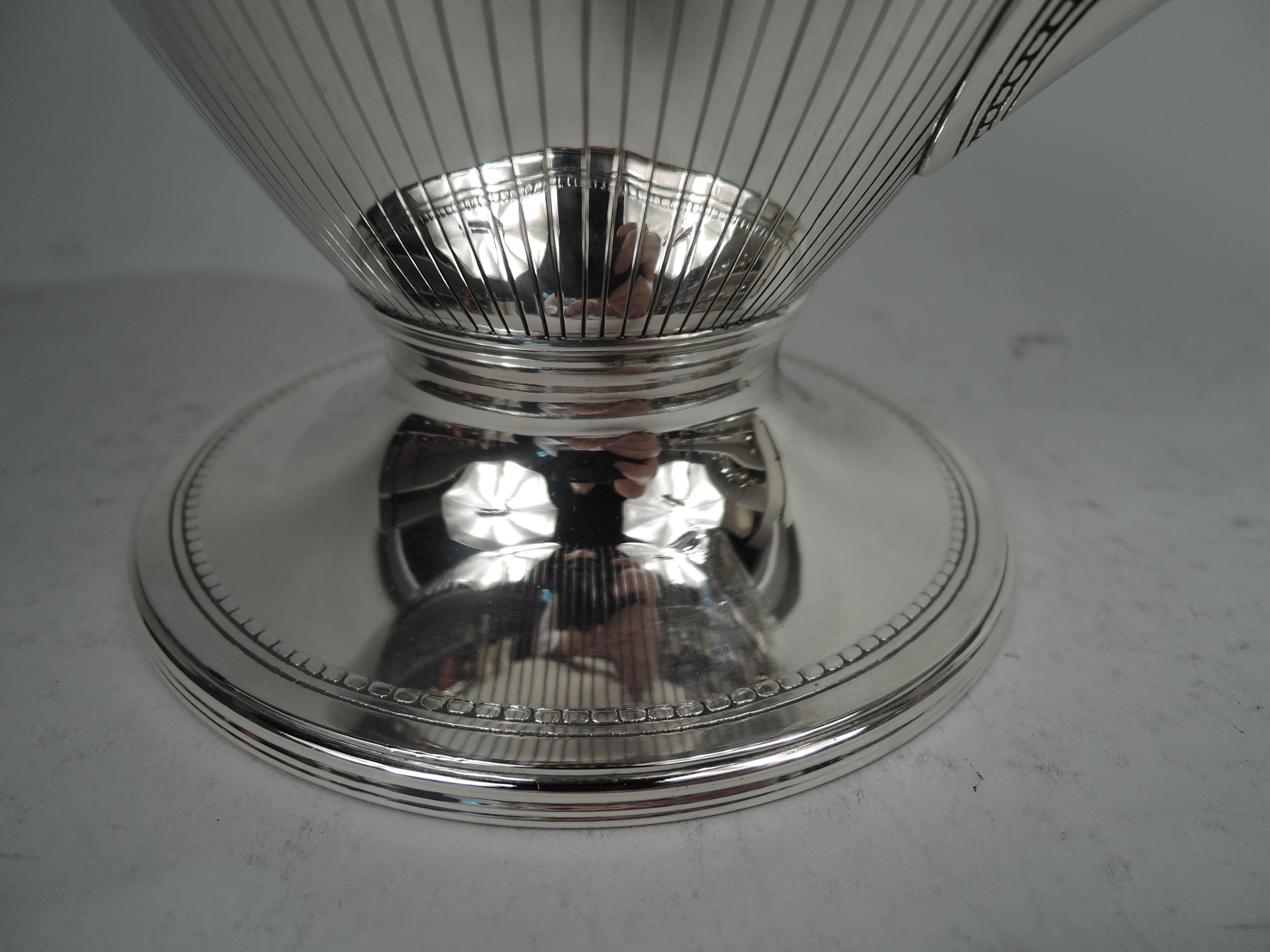20th Century Tiffany Winthrop Drinks Set for 6 with Pitcher & Goblets on Tray For Sale