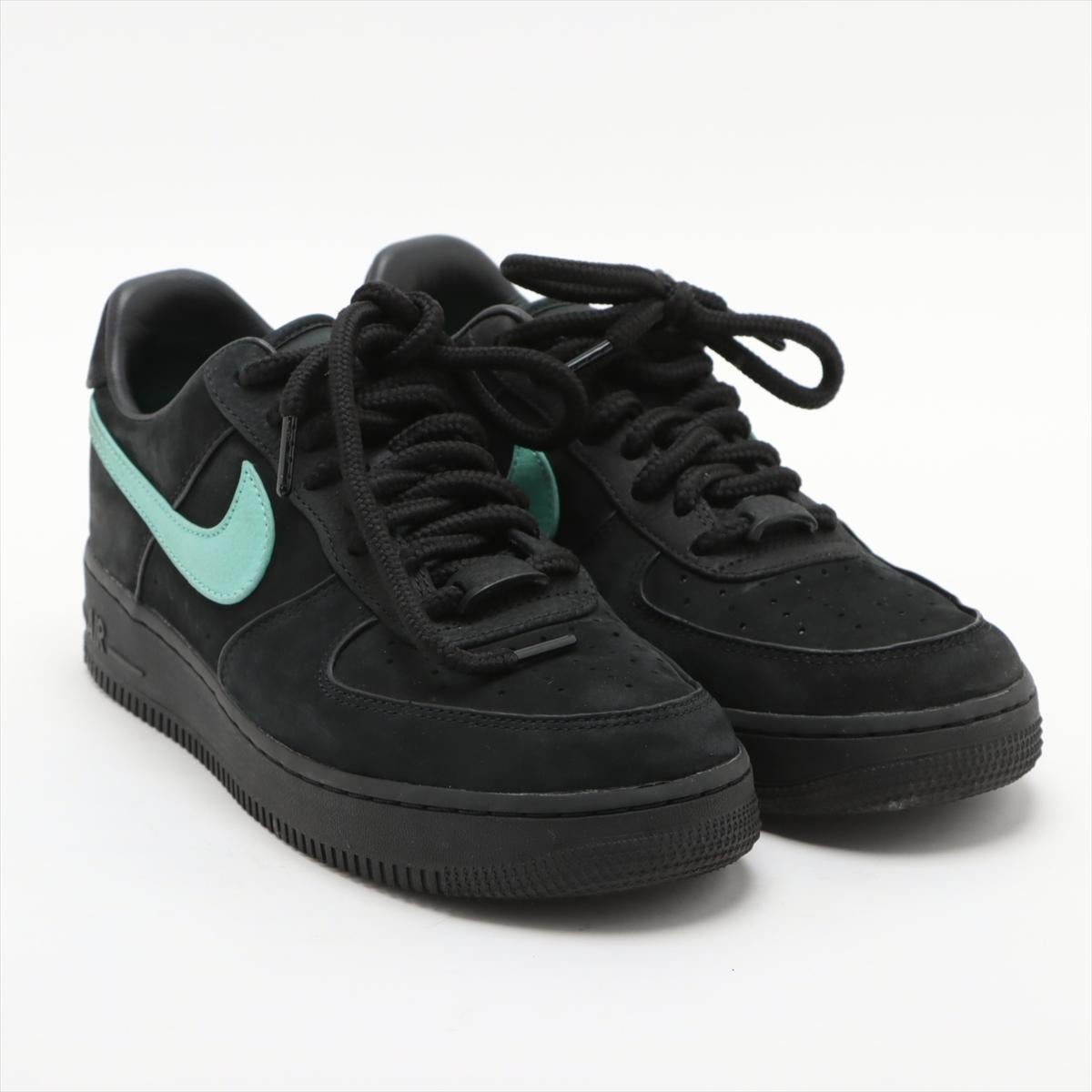 Tiffany x Nike Air Force 1 Low Leather Sneaker Black x Blue In Good Condition In Humacao, PR