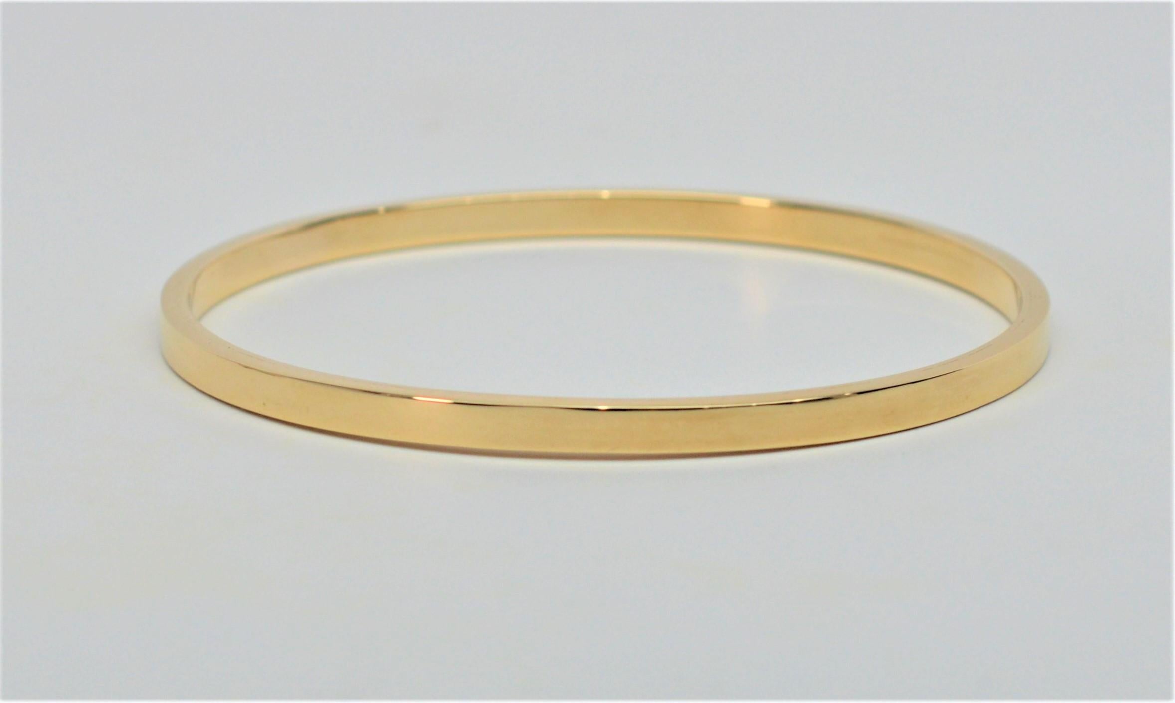 Tiffany & Co. Yellow Gold Bangle Bracelet 2