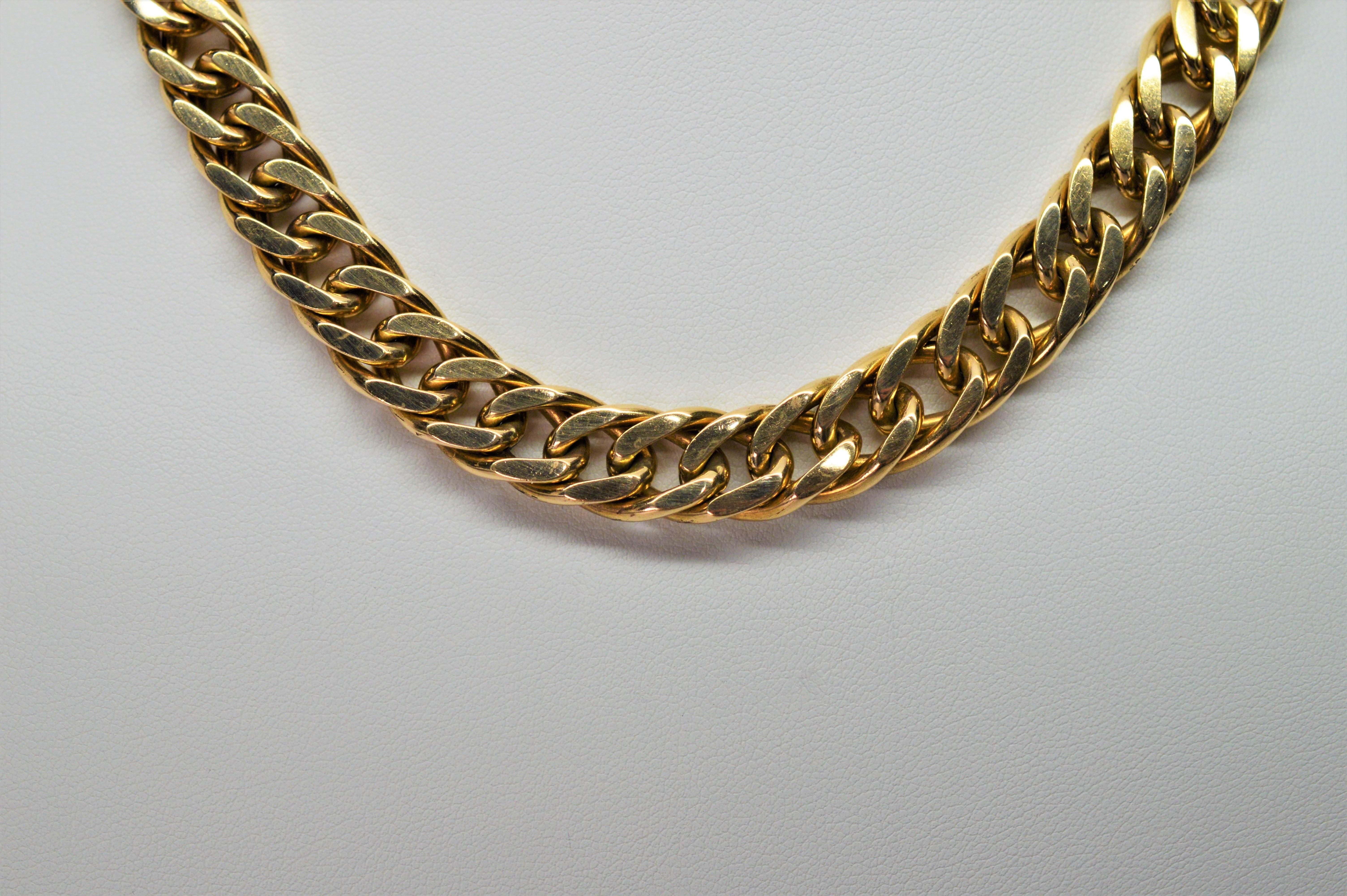 tiffany curb link necklace