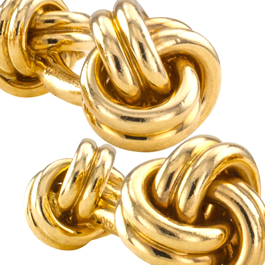 Women's or Men's Tiffany & Co. Yellow Gold Knot Cufflinks