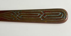 Tiffany Zodiac letter opener with fantastic patina # 1095 Arts and Crafts
