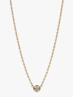Tiffany&Co. 0.17ct 18ct Yellow Gold Diamonds by theYard Solitaire Pendant