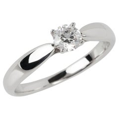 Tiffany&Co. 0.26ct Brilliant Cut Diamond Platinum Harmony Ring