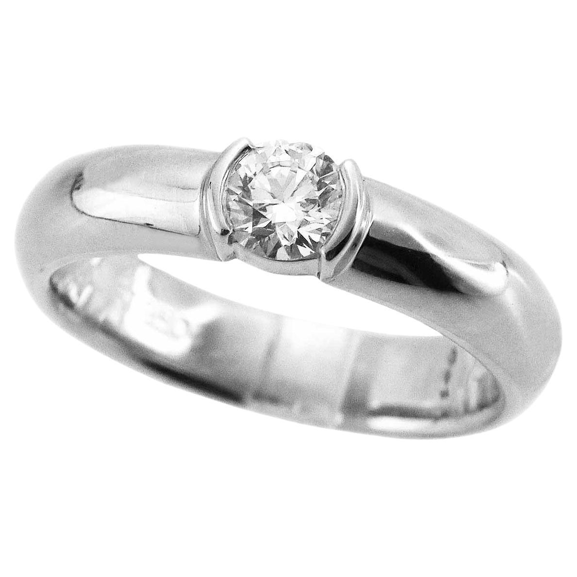 Tiffany and Co. Ribbon Engagement Ring .82 Carat Center IVS1 For Sale at  1stDibs