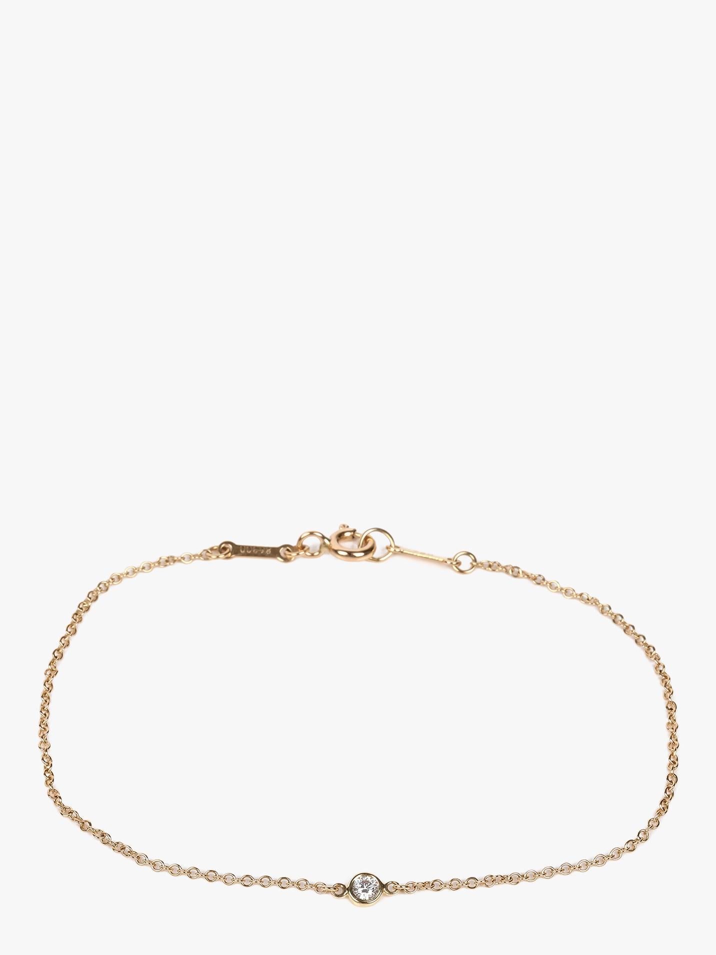 Tiffany & Co. 1 Diamant 18ct Gelbgold Elsa Peretti Diamonds by the Yard Armband

Details zum Produkt
Xupes Ref: J1493
Marke: Tiffany & Co.
Modell: Diamant pro Yard Armband
Art: Armband
Alter: 2022
UVP: £1.025
Begleitet von: Tiffany & Co. Box,