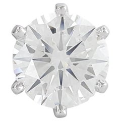 Tiffany & Co. 3 Carat Round Brilliant Cut Diamond Platinum Ring