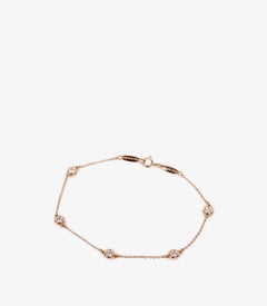 Tiffany&Co. 5 Diamond 18ct Rose Gold Elsa Peretti Diamonds by the Yard Bracelet