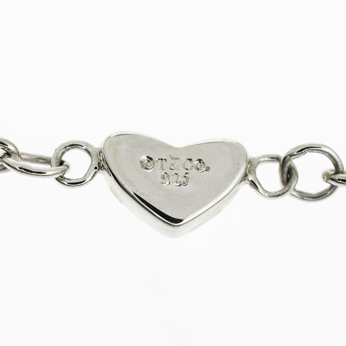 tiffany heart link bracelet