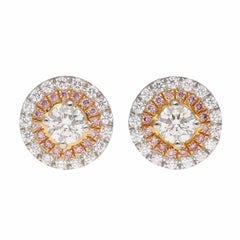 Tiffany & Co. Orecchini Soleste con diamante 0,16ct/0,16ct in platino e oro rosa 18K
