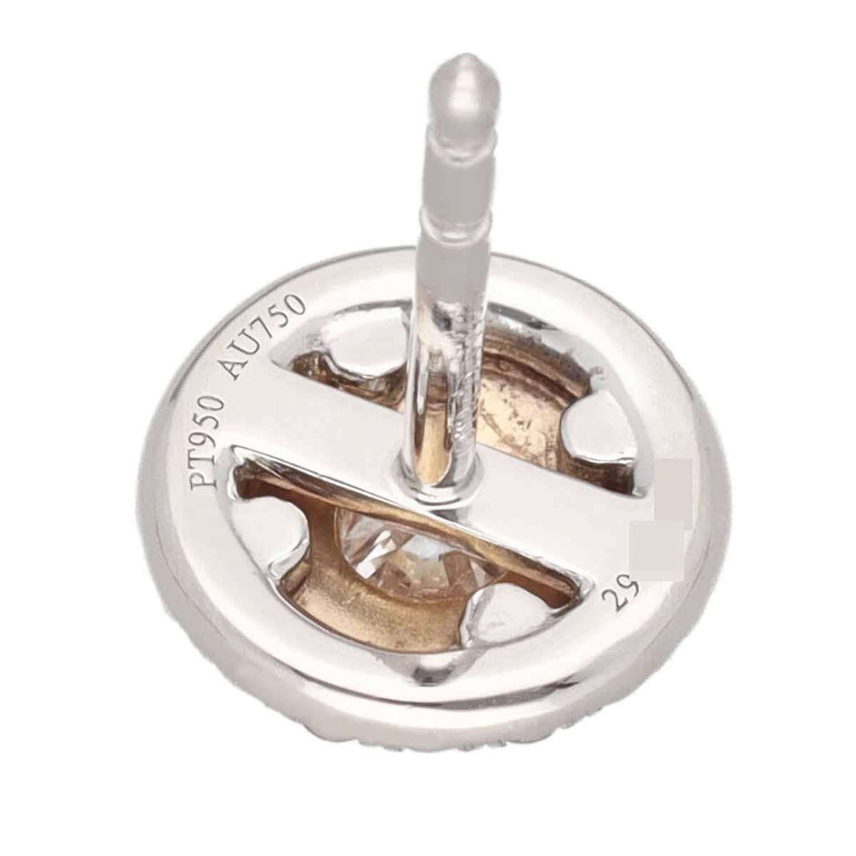 TIFFANY&Co. Diamond 0.16ct/0.16ct Platinum 18K Pink Gold Soleste Studs Earrings For Sale 1