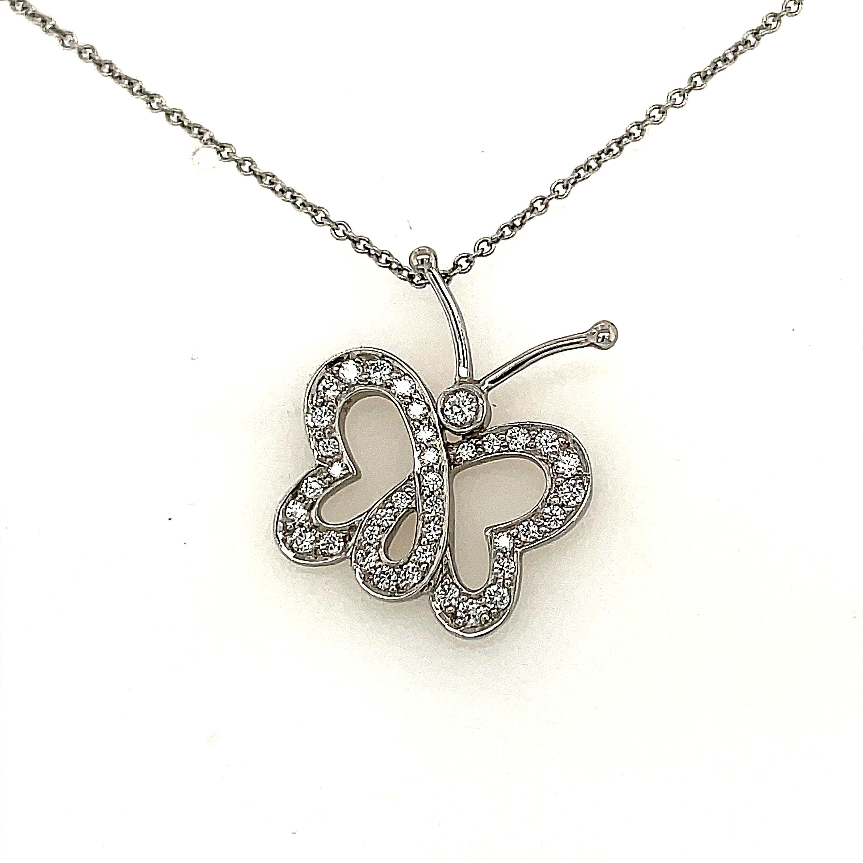 Tiffany Co Diamond Butterfly Necklace At 1stDibs Tiffany s Butterfly 