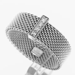 Tiffany & Co. Diamond Sterling 925 Silver Somerset Ring