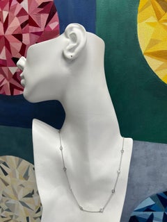 Tiffany&Co Elsa Peretti 2.5 Carat Natural Diamonds by the Yard Platinum Necklace