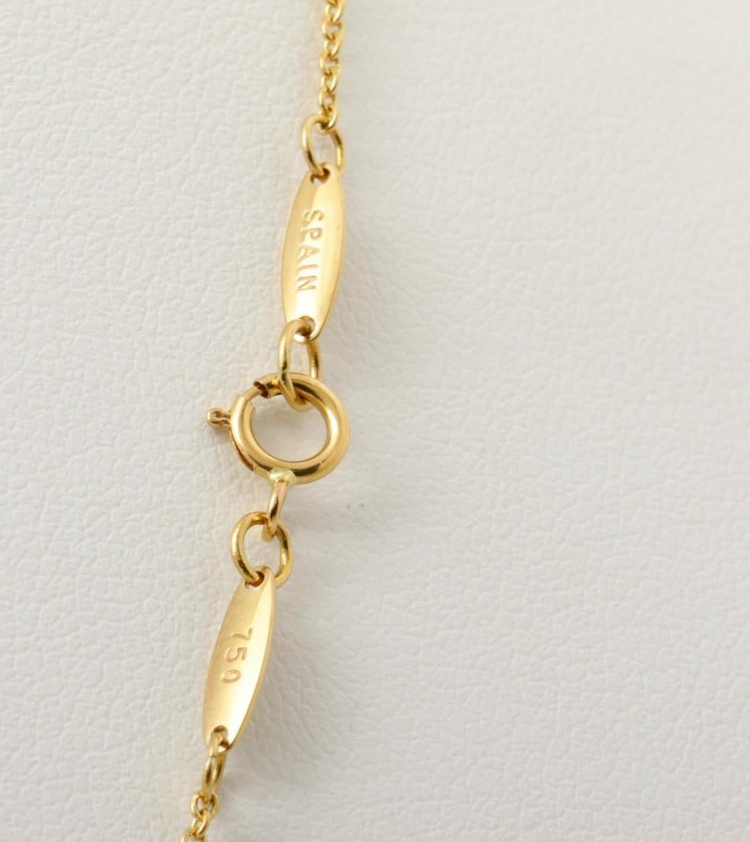 Women's or Men's Tiffany&Co. Open Heart Necklace Pendant - 5PD  For Sale