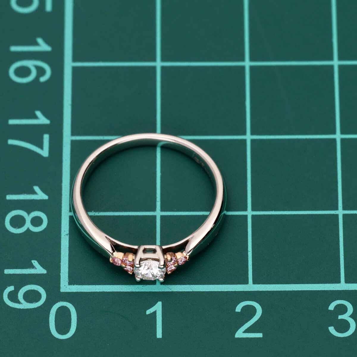 De las mujeres TIFFANY&Co. Anillo Armonía Racimo Diamantes 0,15ct / Pink Diamond US 3 1/4 en venta