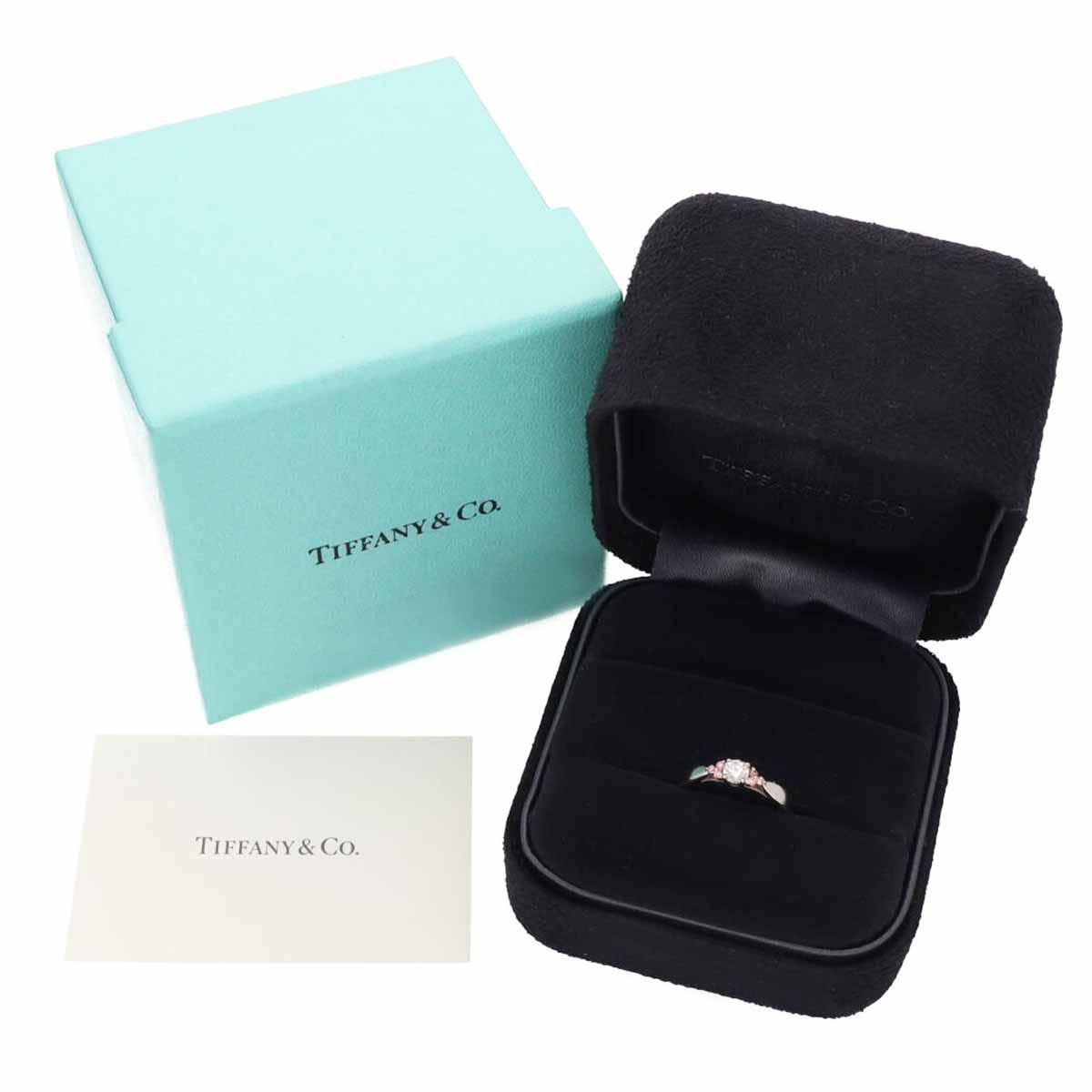 TIFFANY&Co. Anillo Armonía Racimo Diamantes 0,15ct / Pink Diamond US 3 1/4 en venta 2