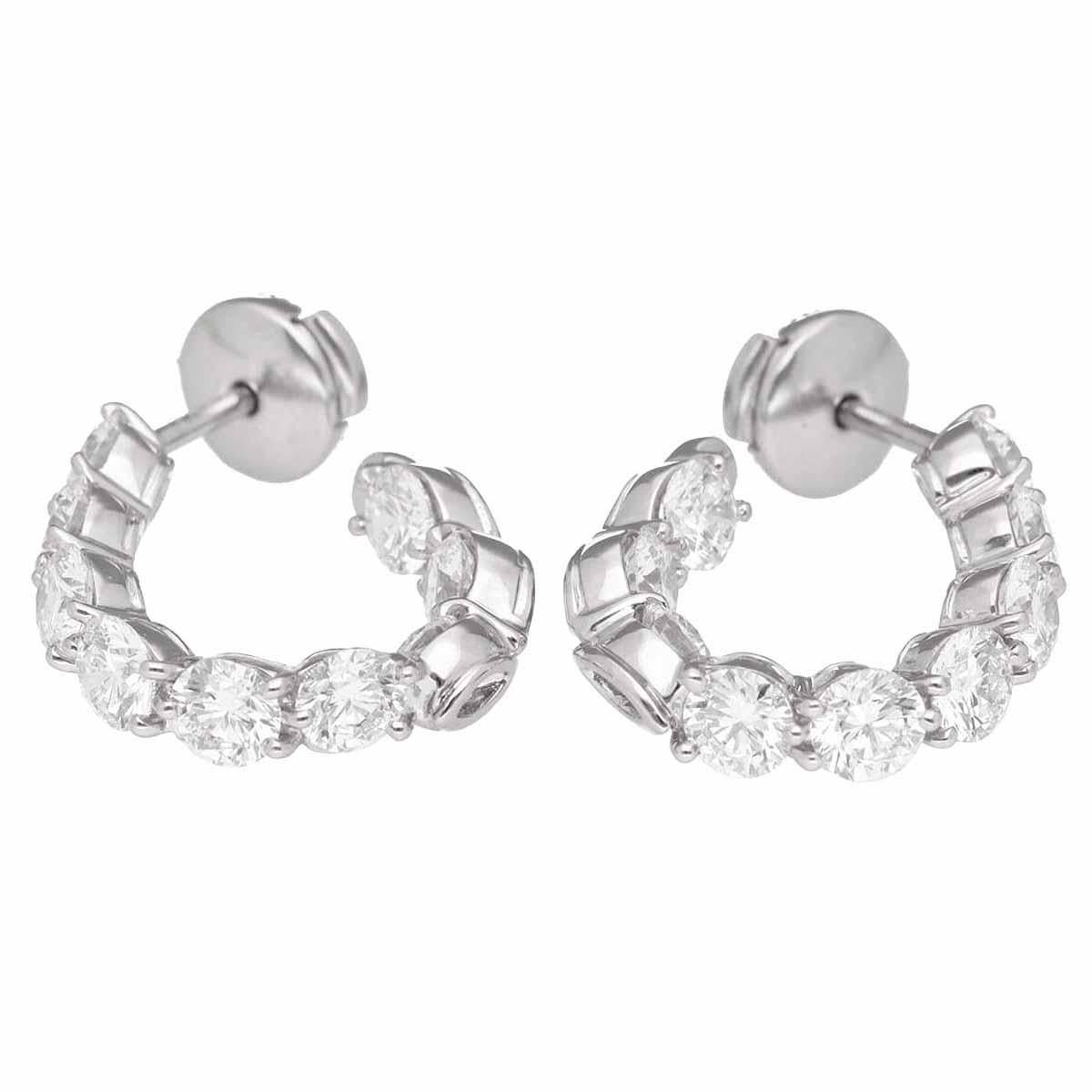 ■ Product Number: 24080332
■ Brand: TIFFANY&Co.
■ Product Name: Inside-out hoop diamond earrings
■ Material: 18P Diamonds (4.50ct), PT950 Platinum
■ Weight: Approximately 9.9g (Pair)
■ Size: Approximately H20.41mm × W4.00mm / H0.80in×W0.15in
■