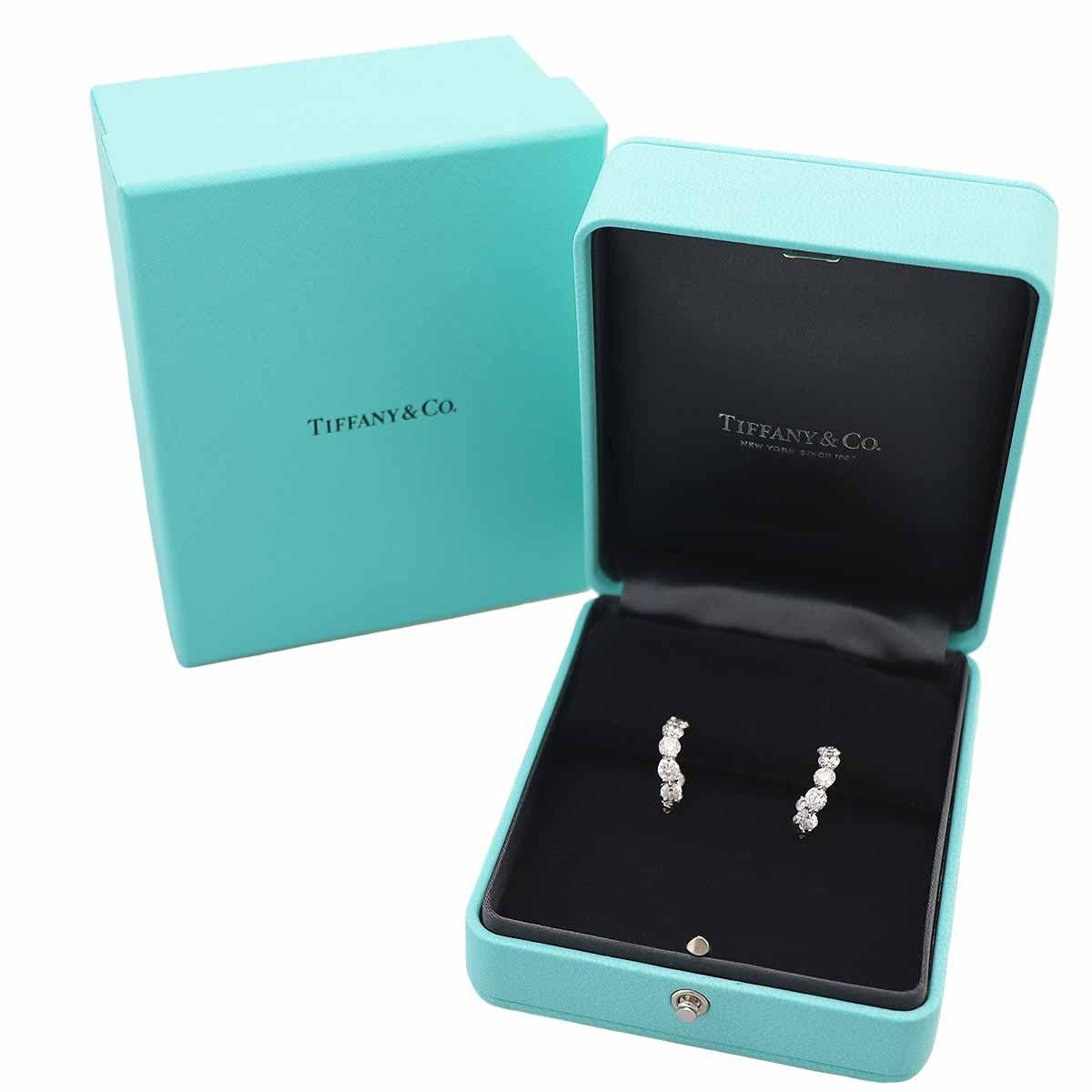 TIFFANY&Co. Inside Out Hoop Diamond 4.50ct Platinum Earrings For Sale 1