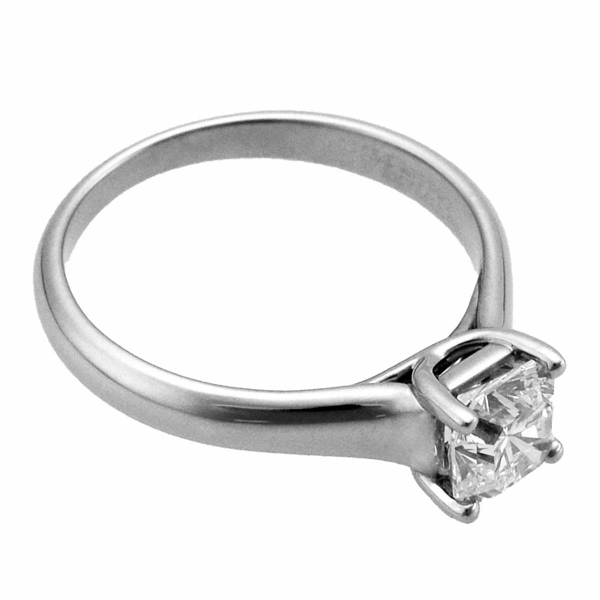 Tiffany & Co. Lucida 0.86 Carat Diamond Platinum Solitaire Ring 5