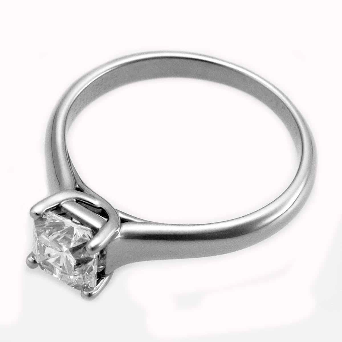 Tiffany & Co. Lucida 0.86 Carat Diamond Platinum Solitaire Ring 4