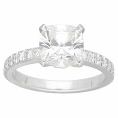 Tiffany & Co. Novo 1.58ct I-VS1 Diamond Ring in Pt950 with Side Stones US 3 3/4