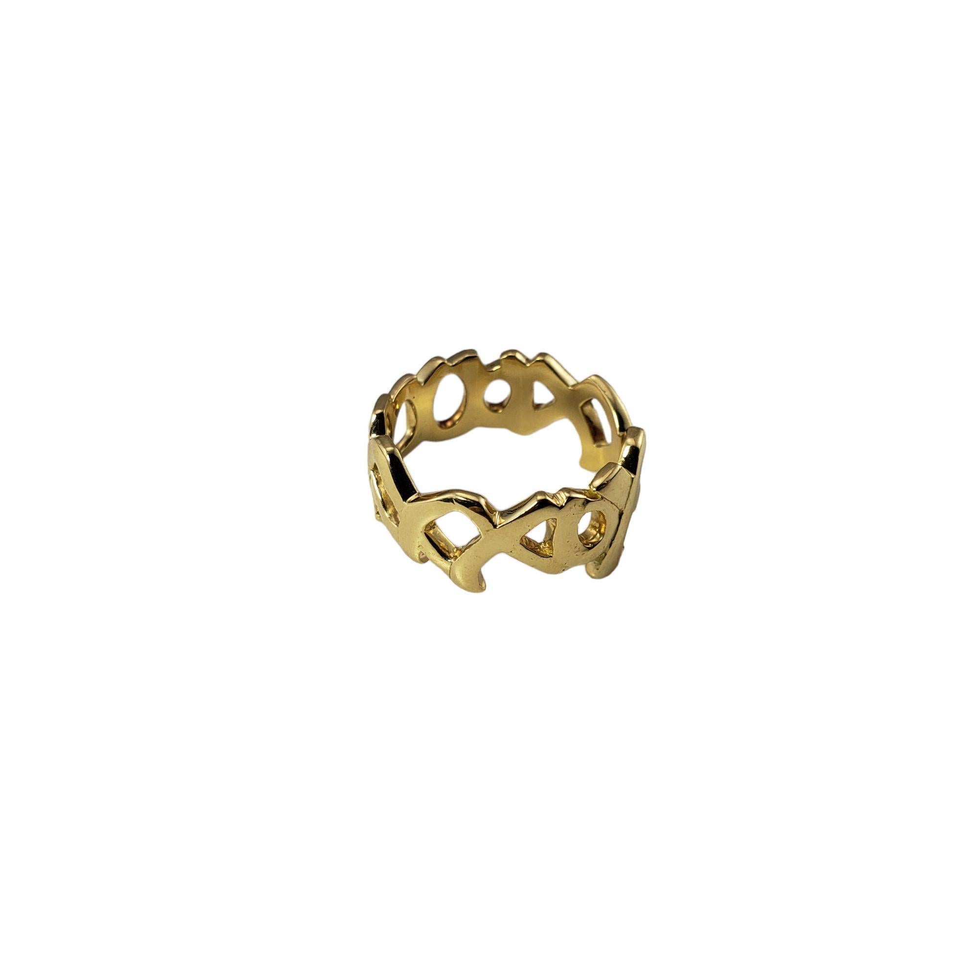 Tiffany&Co. Paloma Picasso 18K YellowGold Hugs and Kisses Ring Size 6.75 #15268 2