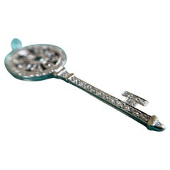Tiffany&Co. Petal Key Diamond PT950 - Pendant Top (Precious Metal) -  10.2g