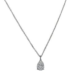 Tiffany & Co. Platinum Pear Shaped Diamond Necklace