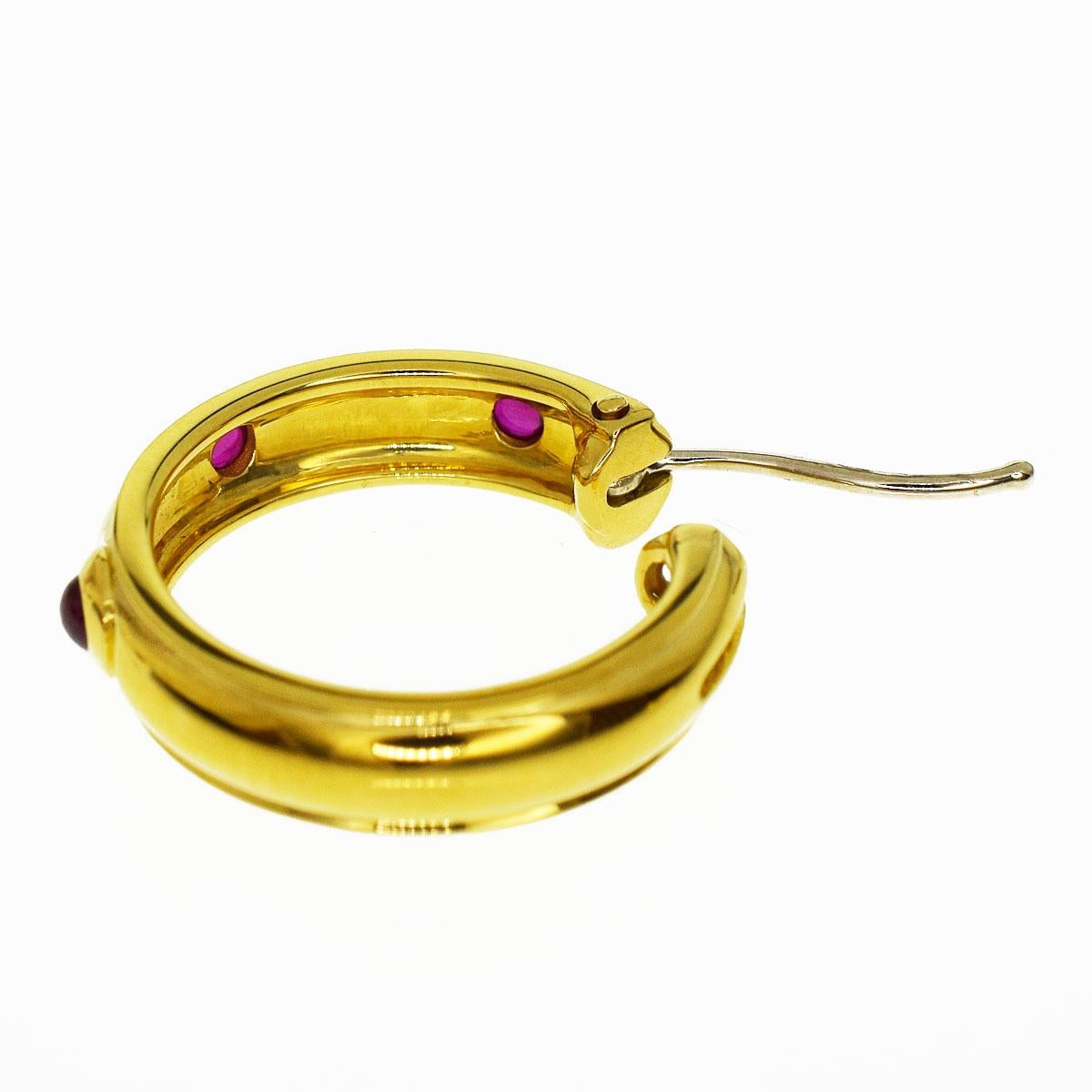 Tiffany & Co. Ruby 18 Karat Yellow Gold Studs Earrings 2