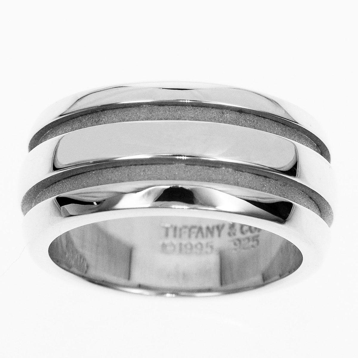 BrandTIFFANY&Co.
Name:1995 Double Line Band Ring
Material:925 SV Sterling Silver
Weight:9.7g（Approx)
Ring size:British & Australian:L 1/4  /   US & Canada:5 3/4 /  French & Russian:51 /  German:16.2 /  Japanese:  11 /Swiss: