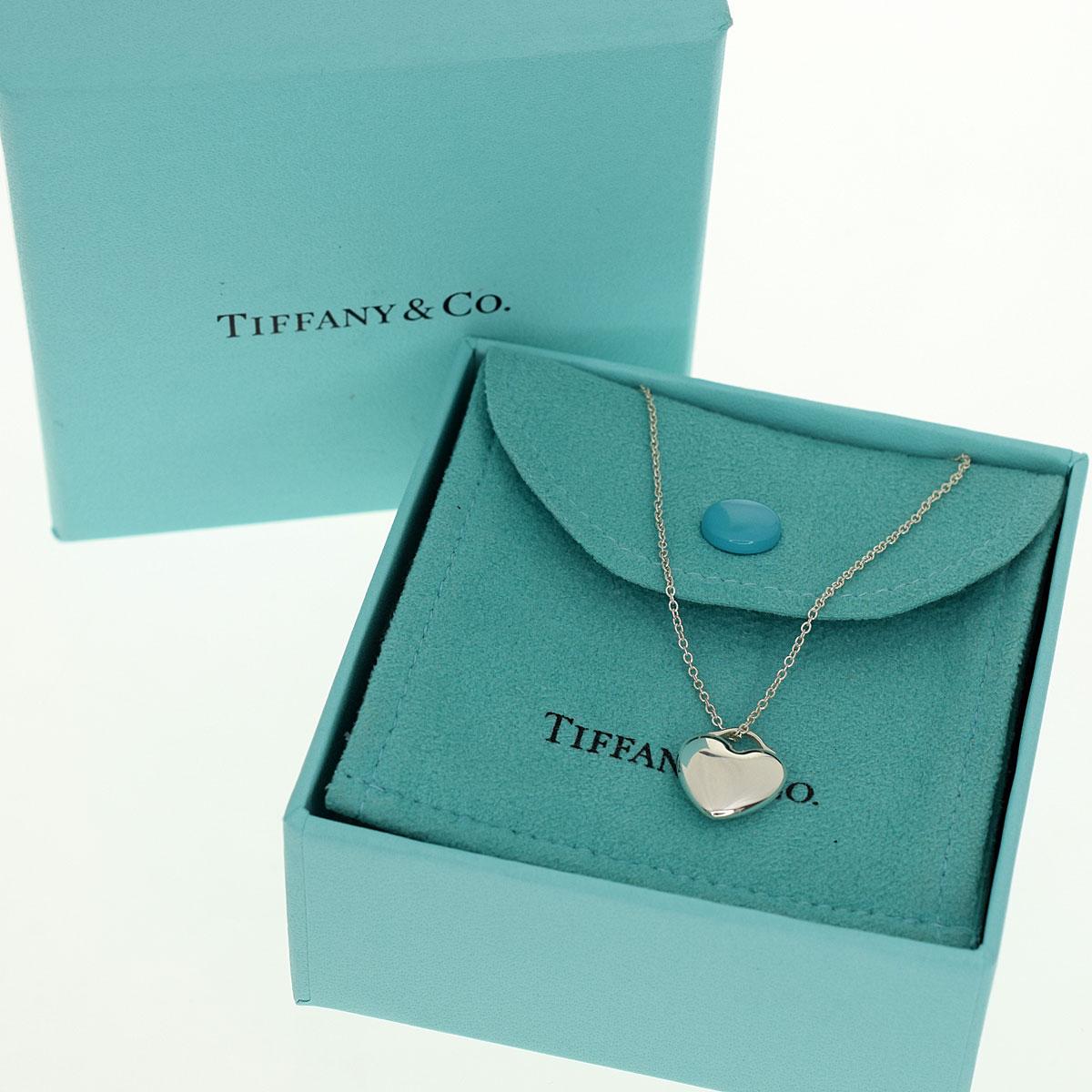 Tiffany and Co. Sterling 925 Silver Heart Pendant Necklace at 1stDibs