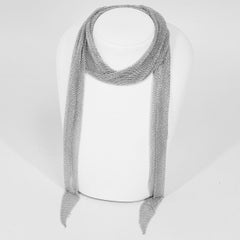 Tiffany & Co. Sterling 925 Silver Mesh Scarf Necklace Large