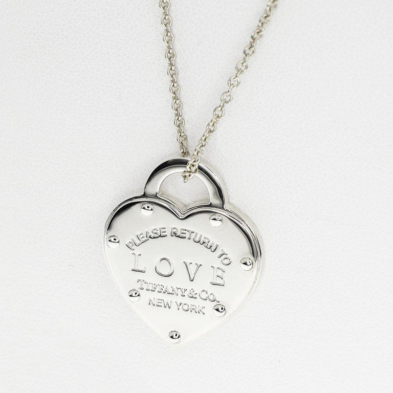 Tiffany and co necklace on neck
