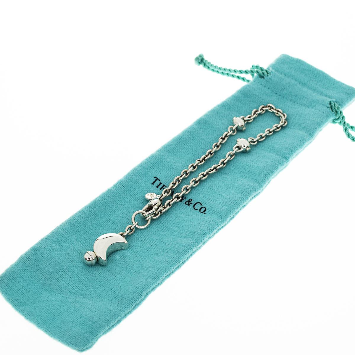 Tiffany & Co. Sterling Silver Moon Motif Bracelet 3