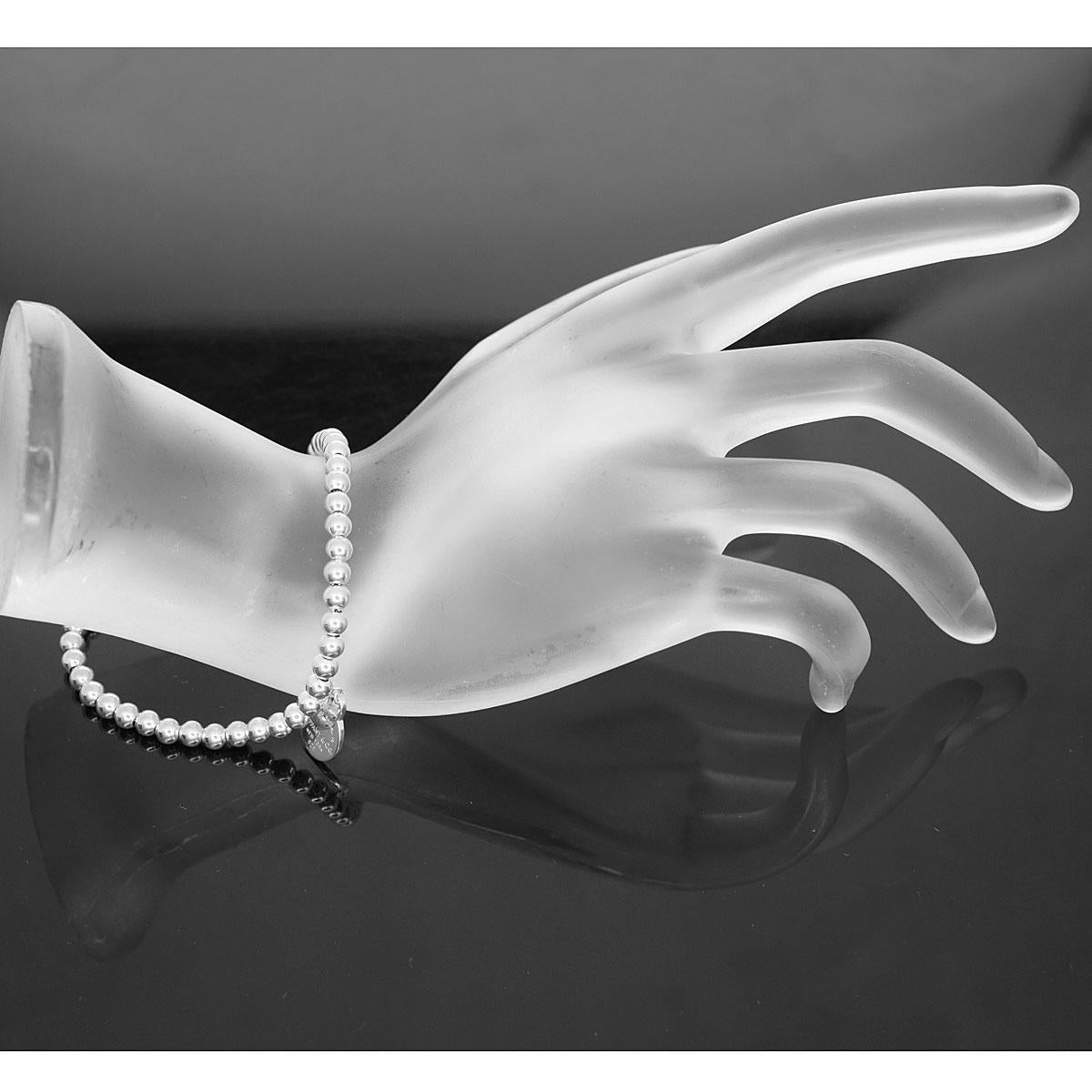 Tiffany & Co. Sterling Silver Return to Tiffany Beads Tag Bracelet 3