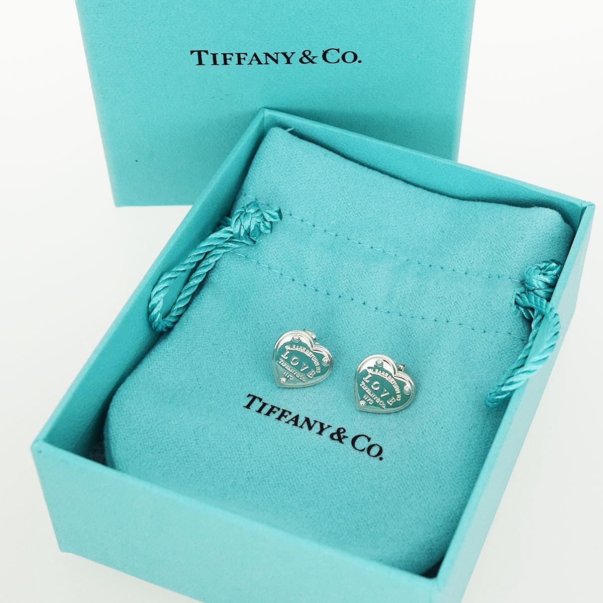 Tiffany & Co. Sterling Silver Return to Tiffany Love Studs Earrings 2