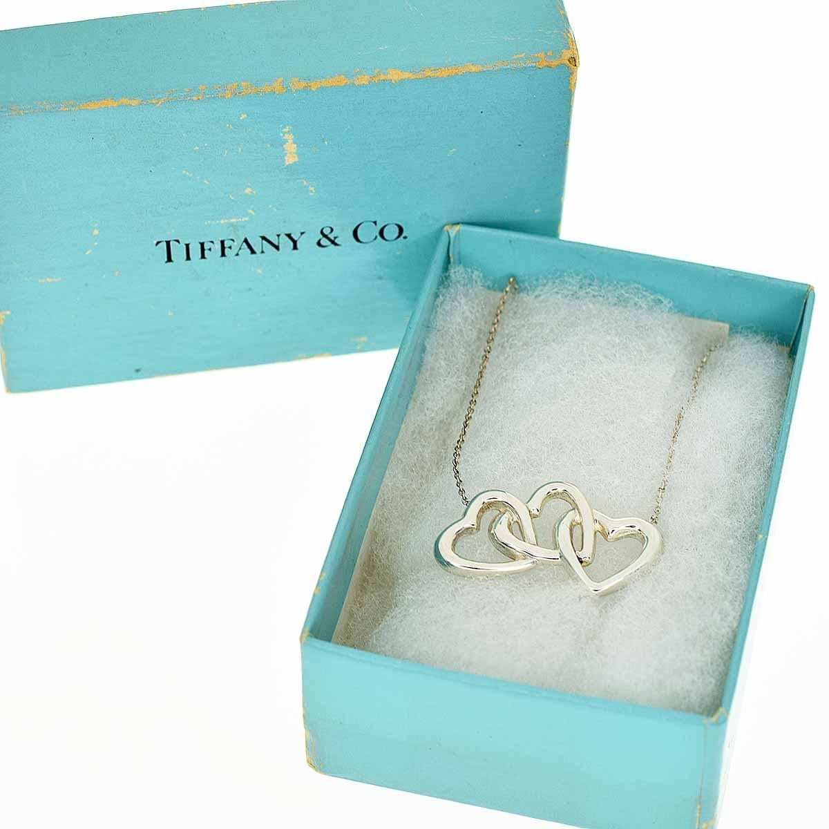 Women's Tiffany & Co. Sterling Silver Triple Open Heart Necklace