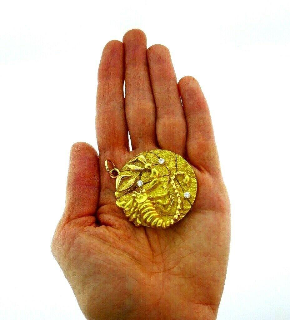 tiffany scorpion necklace gold