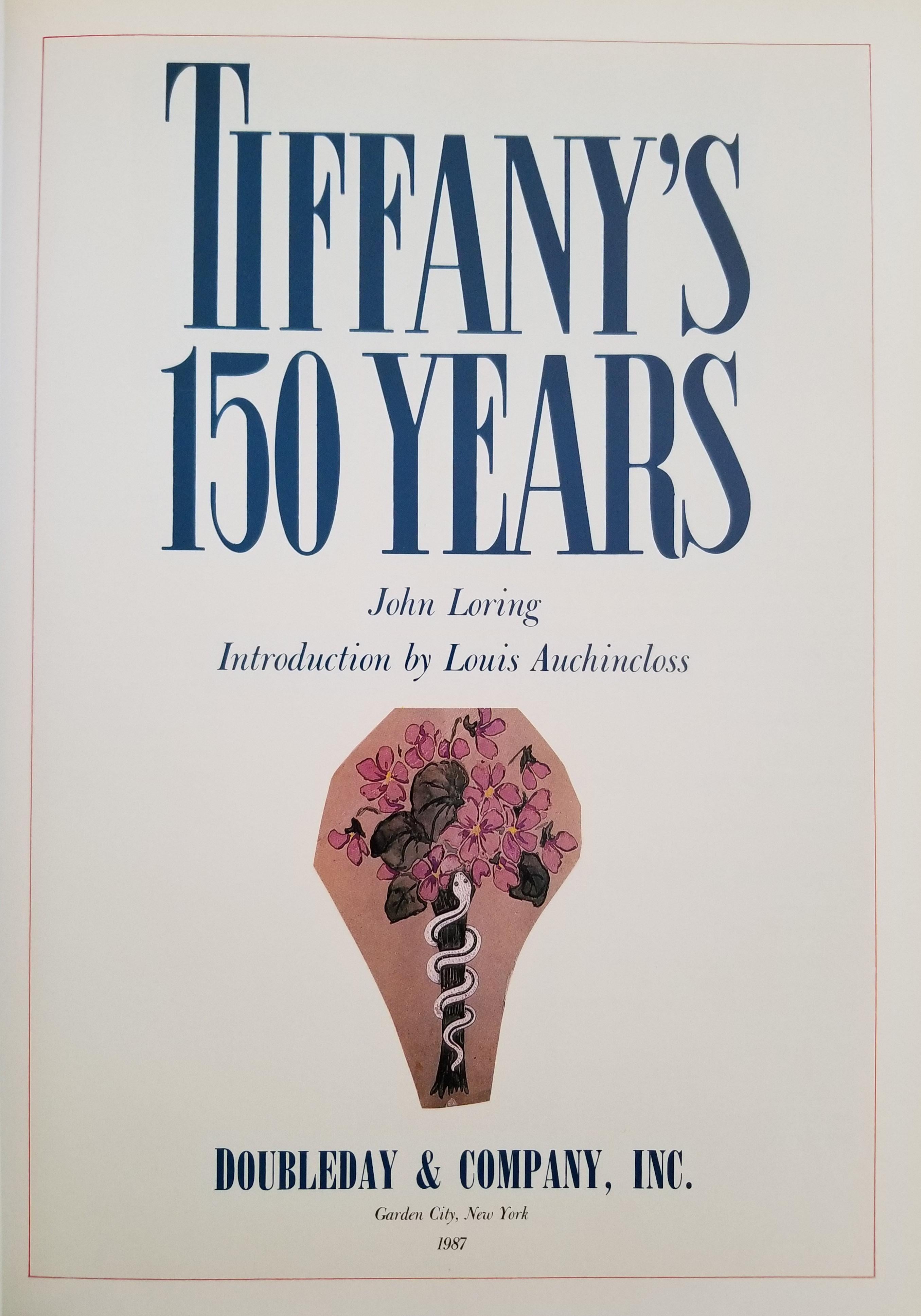 Les 150 ans de Tiffany's par John Loring, première édition, 1987 Bon état - En vente à Bradenton, FL