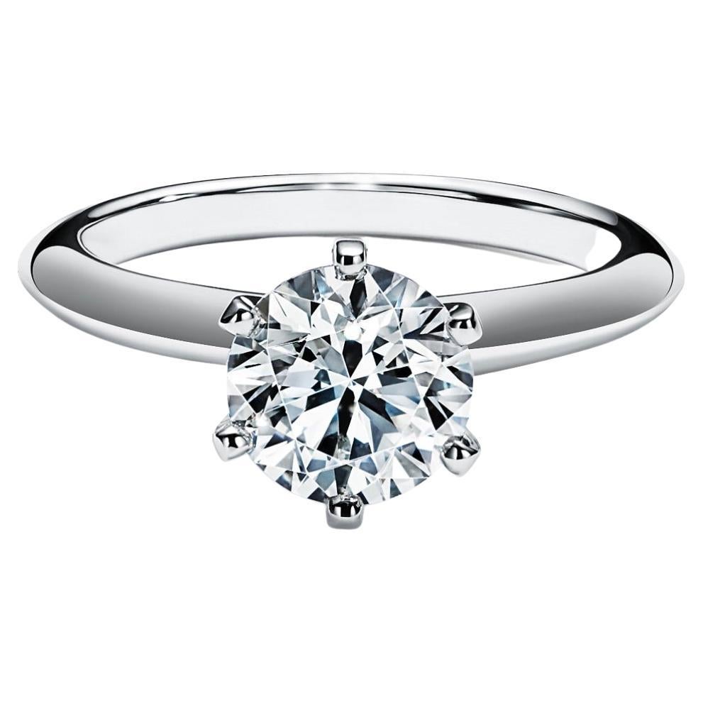 GIA certified Tiffany's 1.51 Carat D Flawless Brilliant Round Diamond For Sale